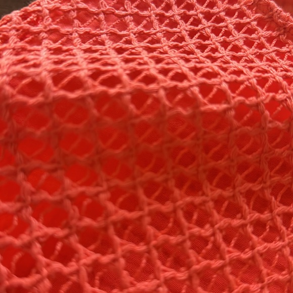 NWT S'EDGE sleeveless waffle knit mesh top with elastic waist size M - Picture 4 of 4